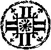 kruisgewijs
                gegroepeerde symbolen en letters