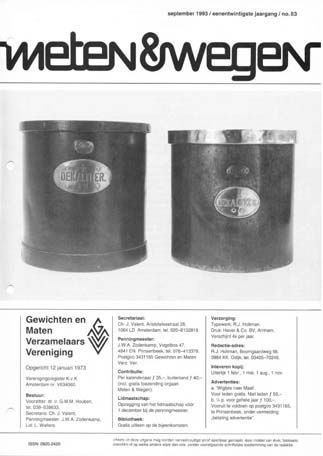 Meten & Wegen
              september 1993