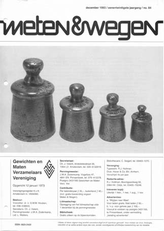 Meten & Wegen
              december 1993