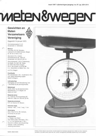 Meten & Wegen
              maart 1997