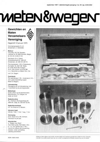 Meten & Wegen
              september 1997