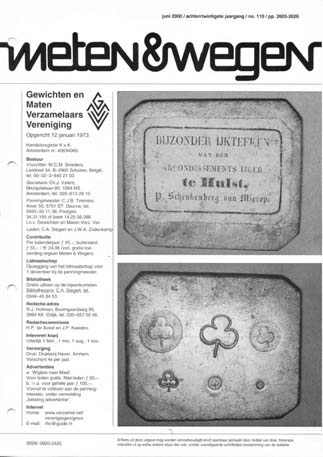 Meten & Wegen
              juni 2000